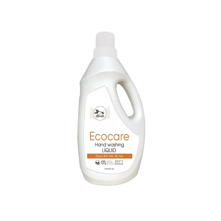 Nước Rửa Tay Bồ Hòn Hữu Cơ ECOCARE 1 lít - Sạch khuẩn, chăm sóc da tay, tinh dầu khử mùi