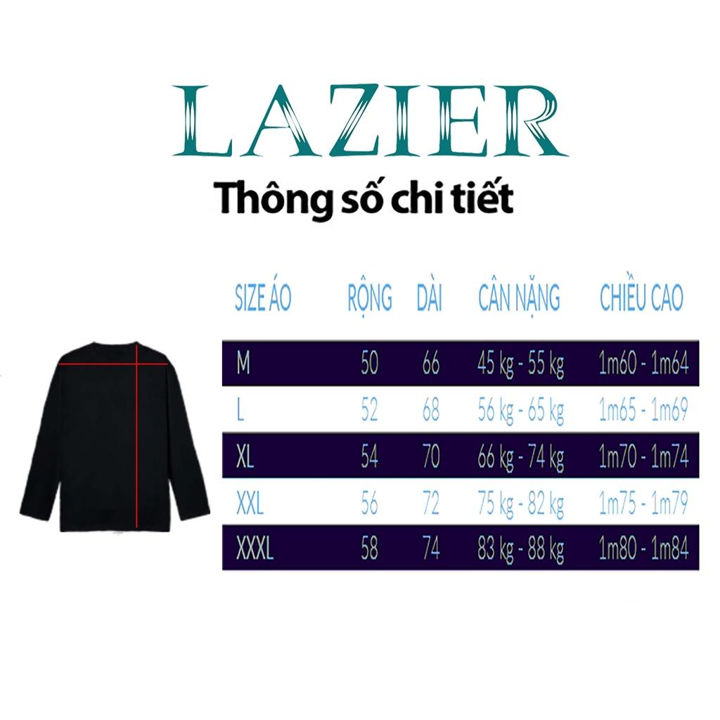 Áo dài tay LAZIER Logo Signature LD01/ BLACK