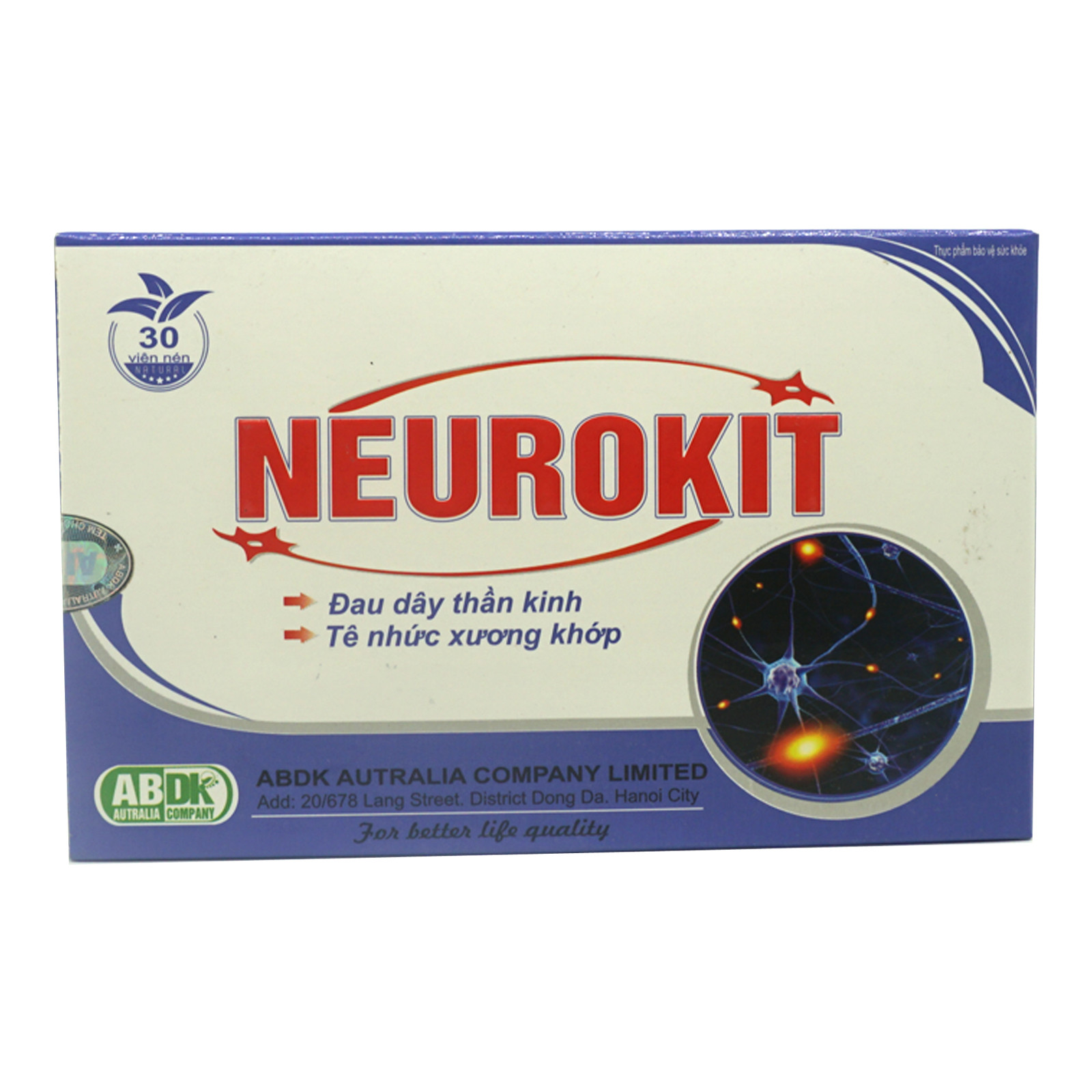 Thực phẩm bảo vệ sức khỏe NEUROKIT (Tặng kèm móc khóa siêu cute Hàn Quốc)