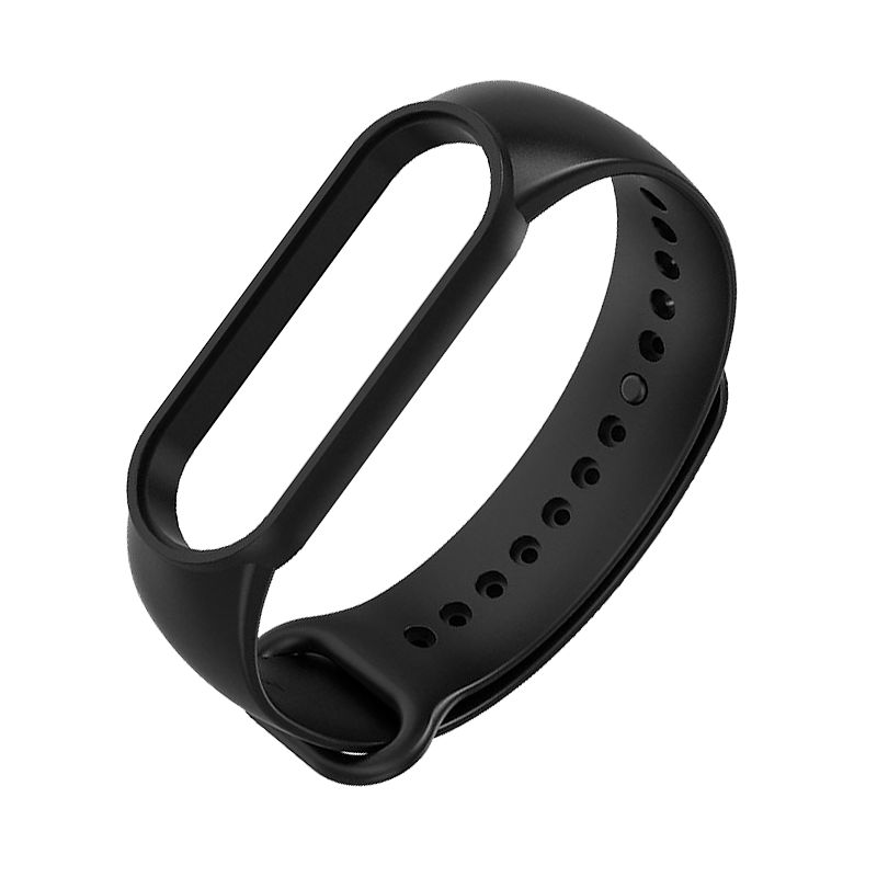 Dây đeo thay thế cho vòng đeo tay miband 5 chất liệu  Silicone không thấm nước, bền, đẹp, dễ vệ sinh  màu đen thương hiệu PKCB - Hàng chính hãng