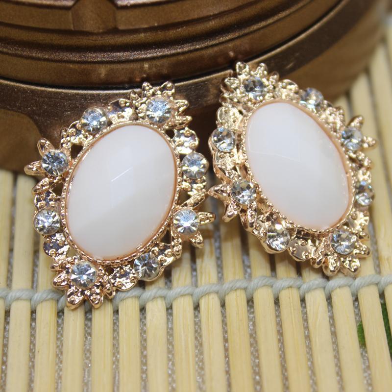 20pcs Rhinestone Flat Beads Button Scrapbook