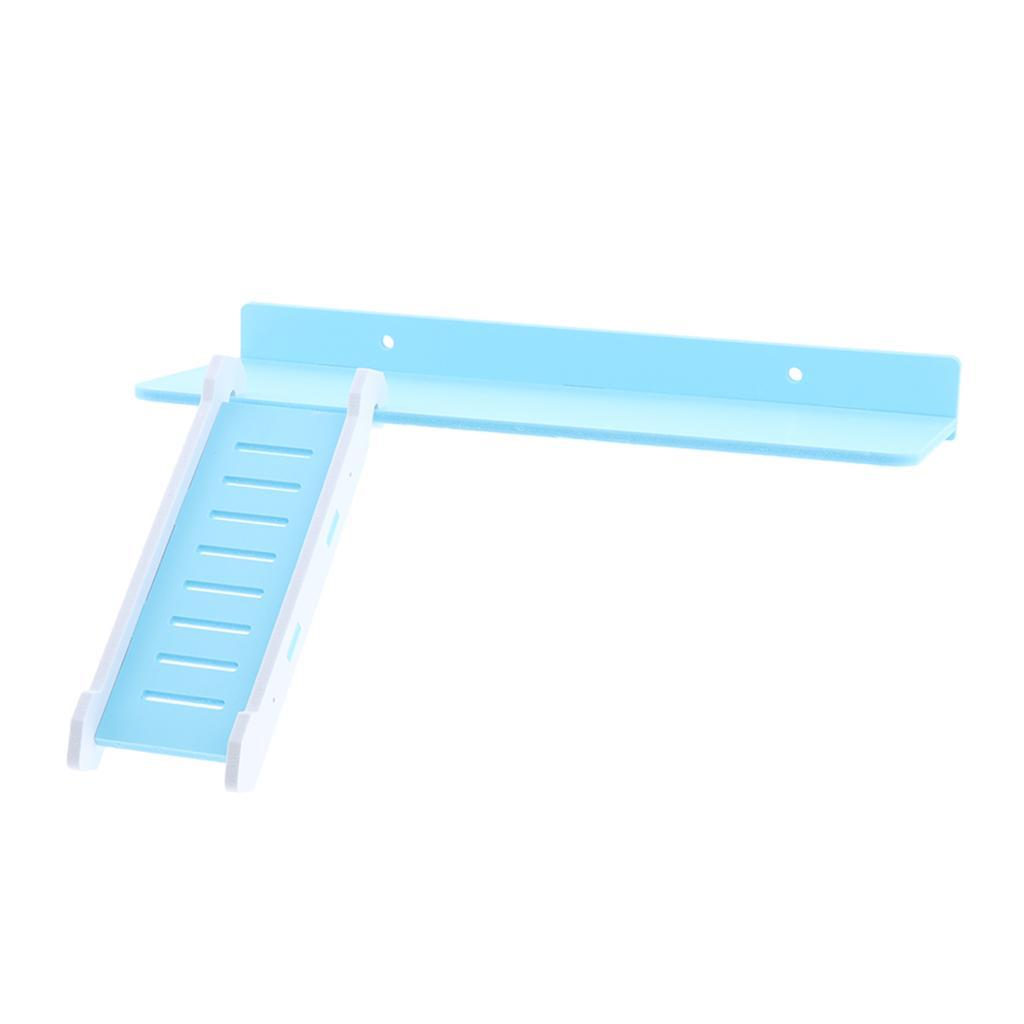 Wooden Platform and Ladder Set for Chinchilla Hamster Climbing