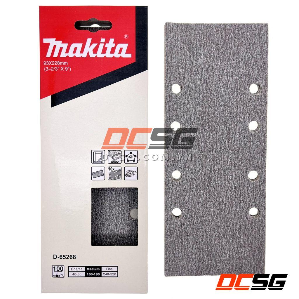 Giấy chà nhám cho gỗ 93x228mm Makita 10 tờ/ bộ