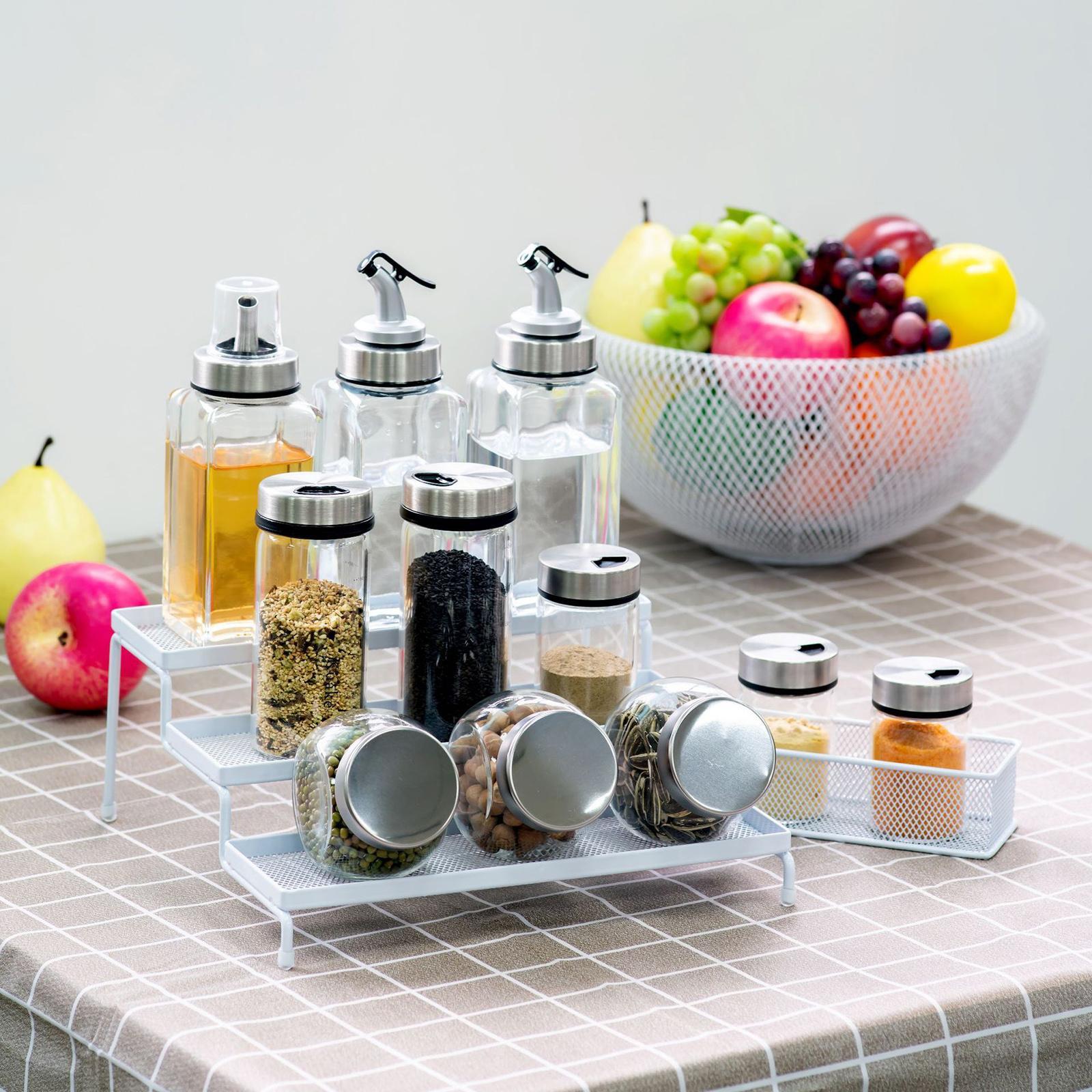 Spice Rack Storage Kitchen Condiment Storage Cabinet Organizer