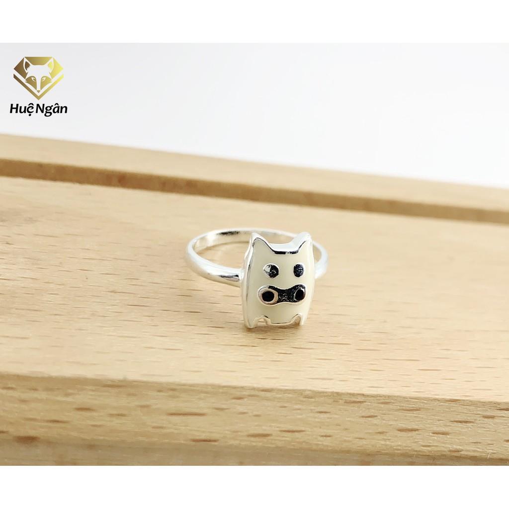 Nhẫn bạc Ý 925 Huệ Ngân - Merry Bear TJ036 (li tay nhỏ)
