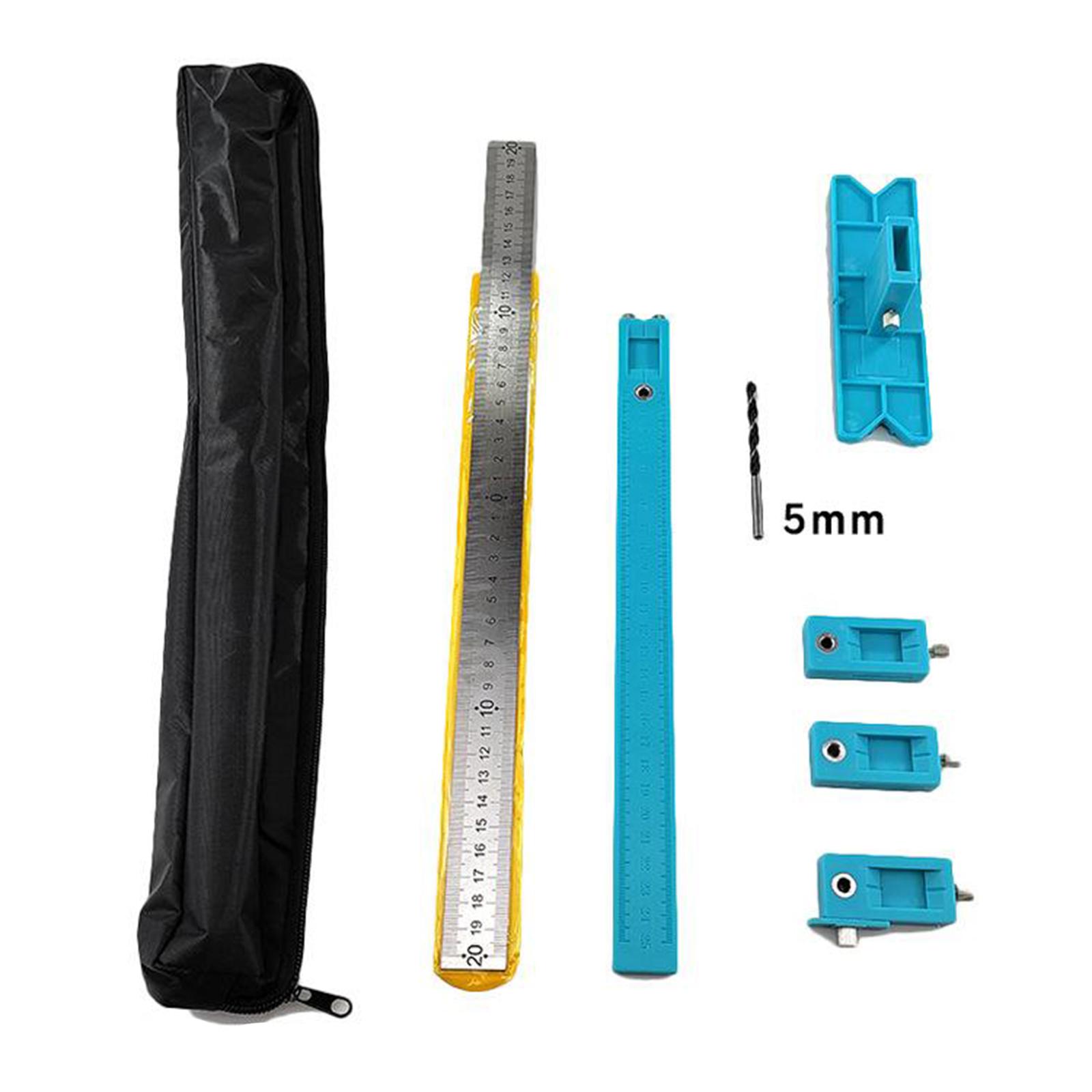 Hole Punch Jig Tool Bit Guide Cabinet Punch Locator DIY Door Drawer Type A