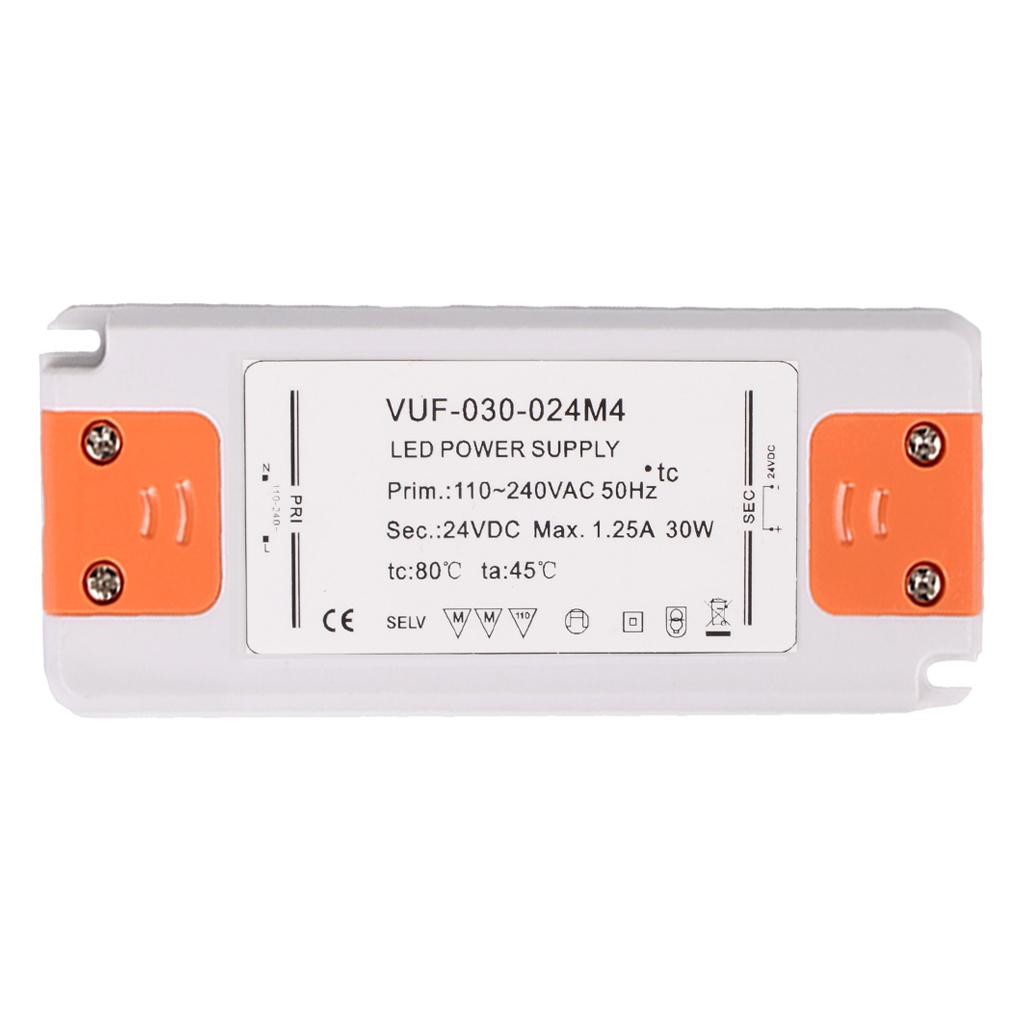 DC 24V Adapter, LED Power Supply Driver Transformer Suitable for LED Strip Light AC100-240V