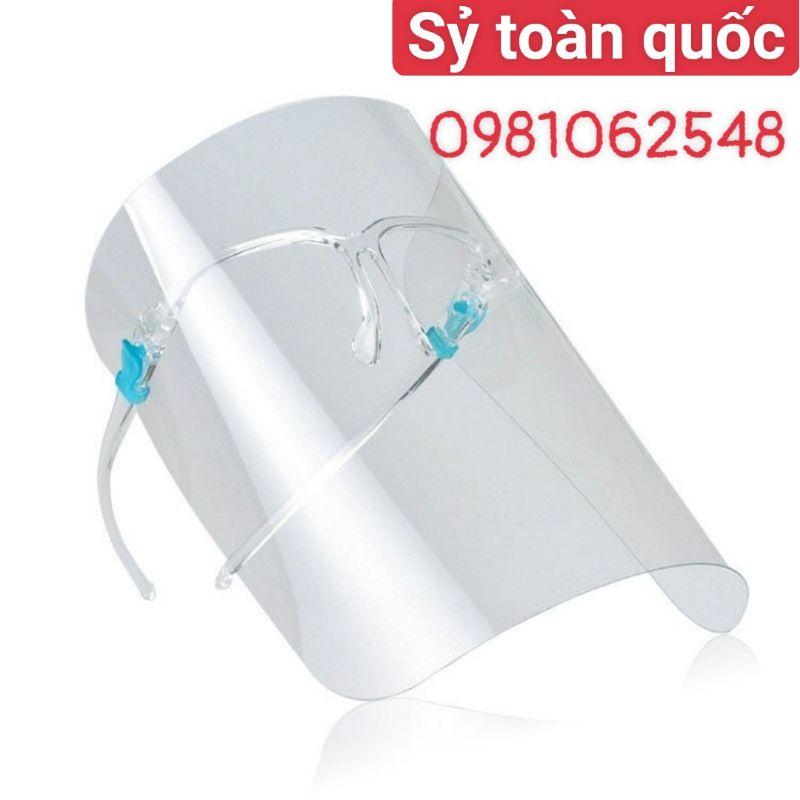 Face Shield Kính Chống Giọt Bắn Bảo Hộ Chống Dịch - CẢ BỘ GỒM KÍNH VÀ GỌNG KÍNH NHƯ HÌNH