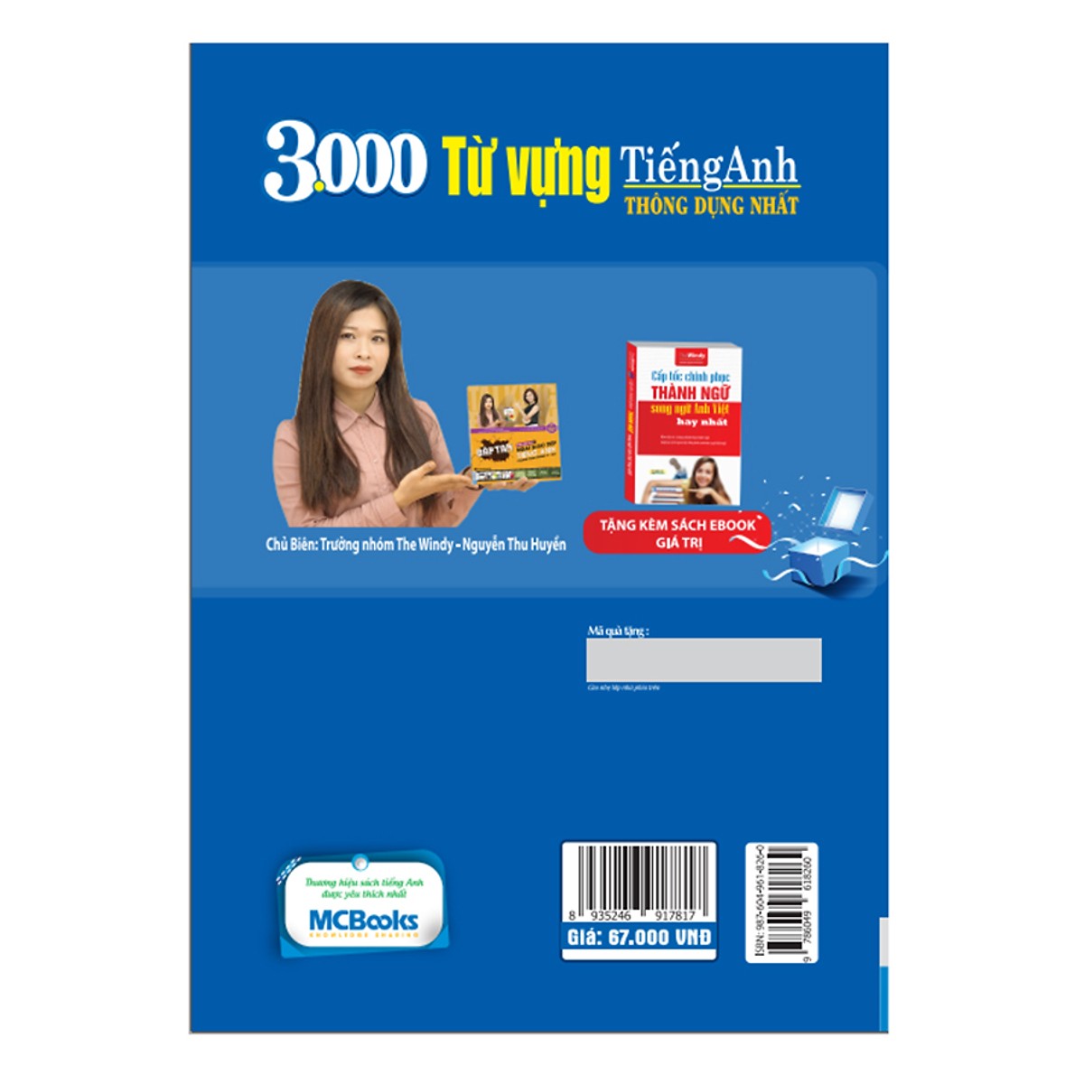 3000 Từ Vựng Tiếng Anh Thông Dụng Nhất ( tải APP MCBOOKS để trải nghiệm hệ sinh thái MCPlatform và nhận quà tặng ) tặng thêm bookmark