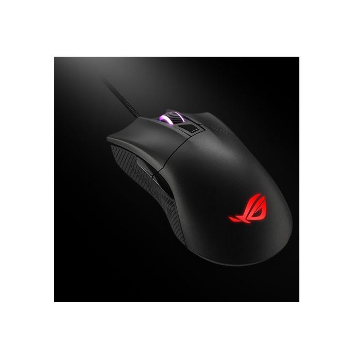 Chuột quang gaming ROG Gladius II core có dây Asus siêu nhẹ- 62000DPI- Hàng chính hãng