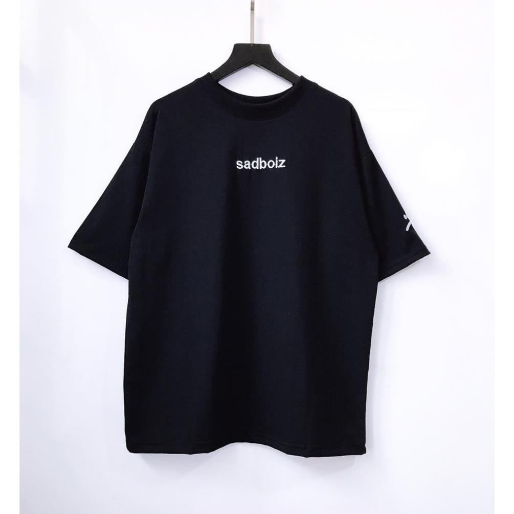 Áo thun Unisex Sadboiz nam nữ form rộng vải cotton co dãn -