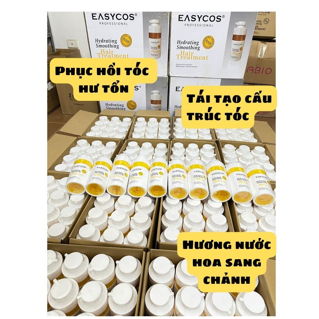 Kem Ủ Tóc Easycos Phục Hồi Bóng Mượt Chuyên Sâu 500ml + Gội xả gói Karseell 15ml