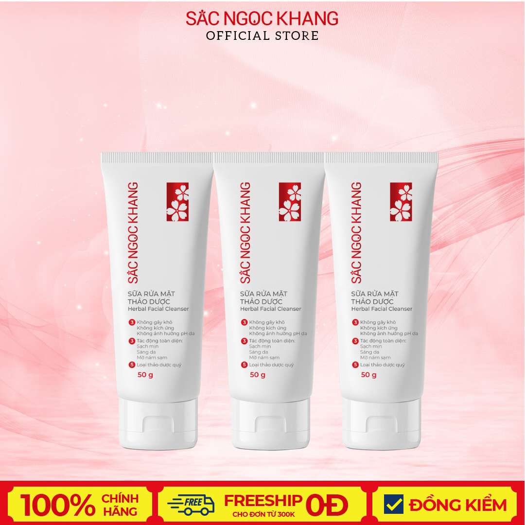 Combo 3 Sữa Rửa Mặt Sắc Ngọc Khang 50g ( Tổng 150g )