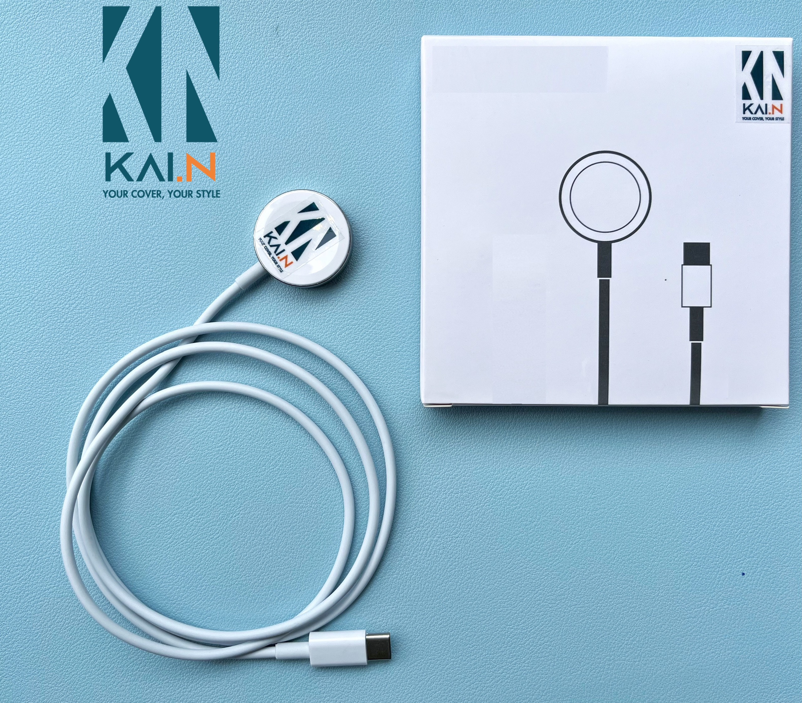 Dock Sạc Nhanh Khung Thép Kai.N Dành Cho Apple Watch, Cổng USB_C - HÀNG NHẬP KHẨU