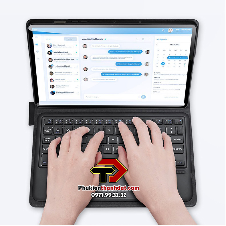 Bao da kèm bàn phím cho SamSung Galaxy Tab S9 chính hãng Dux Ducis có bàn di chuột TrackPad - Hàng chính hãng