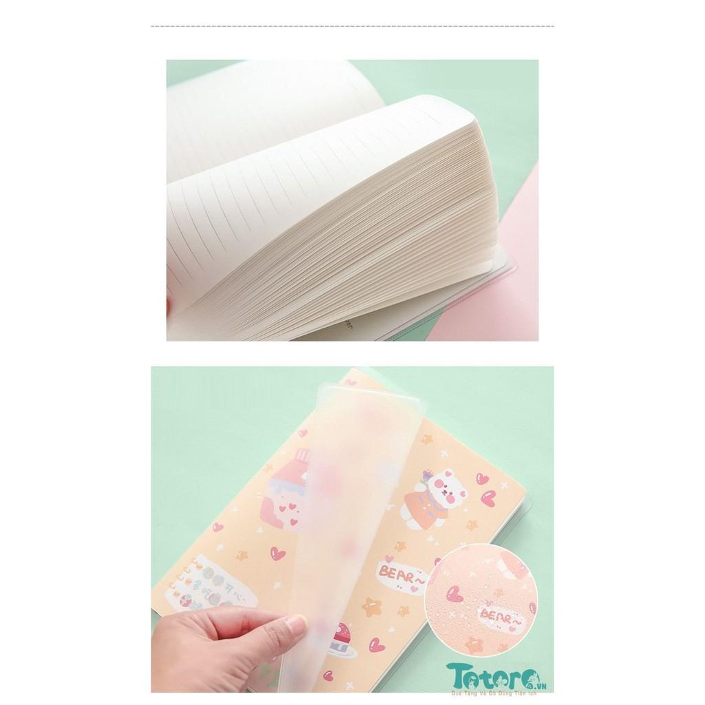 Sổ tay B5 pastel Gấu Trái Tim - 132 trang