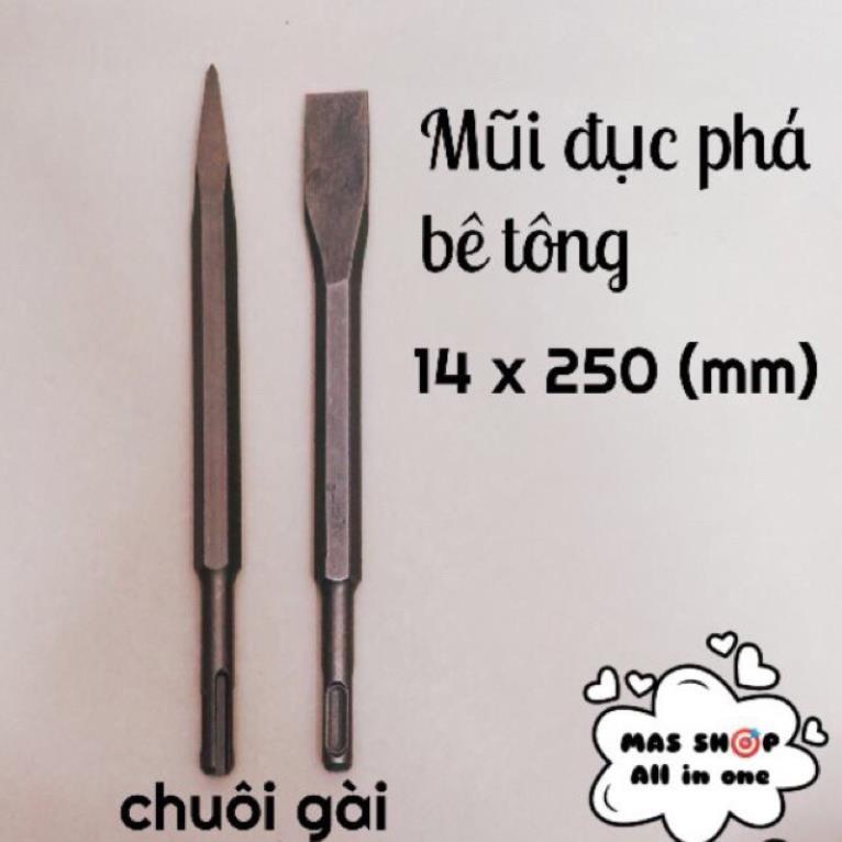 Mũi đục tròn và dẹp tiện lợi