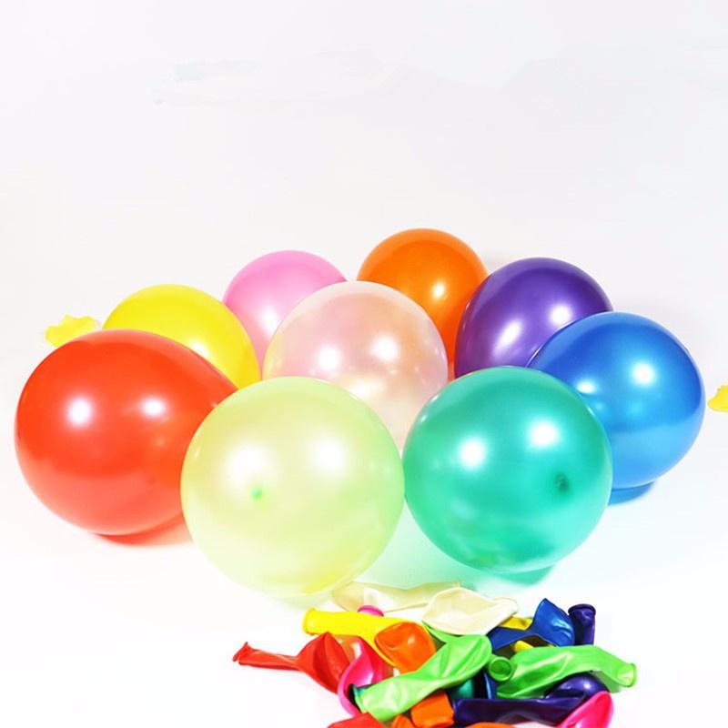 SET 100 BONG BÓNG CAO SU NHIỀU MÀU SẮC TRANG TRÍ TIỆC VÀ CÁC HOẠT ĐỘNG VUI CHƠI