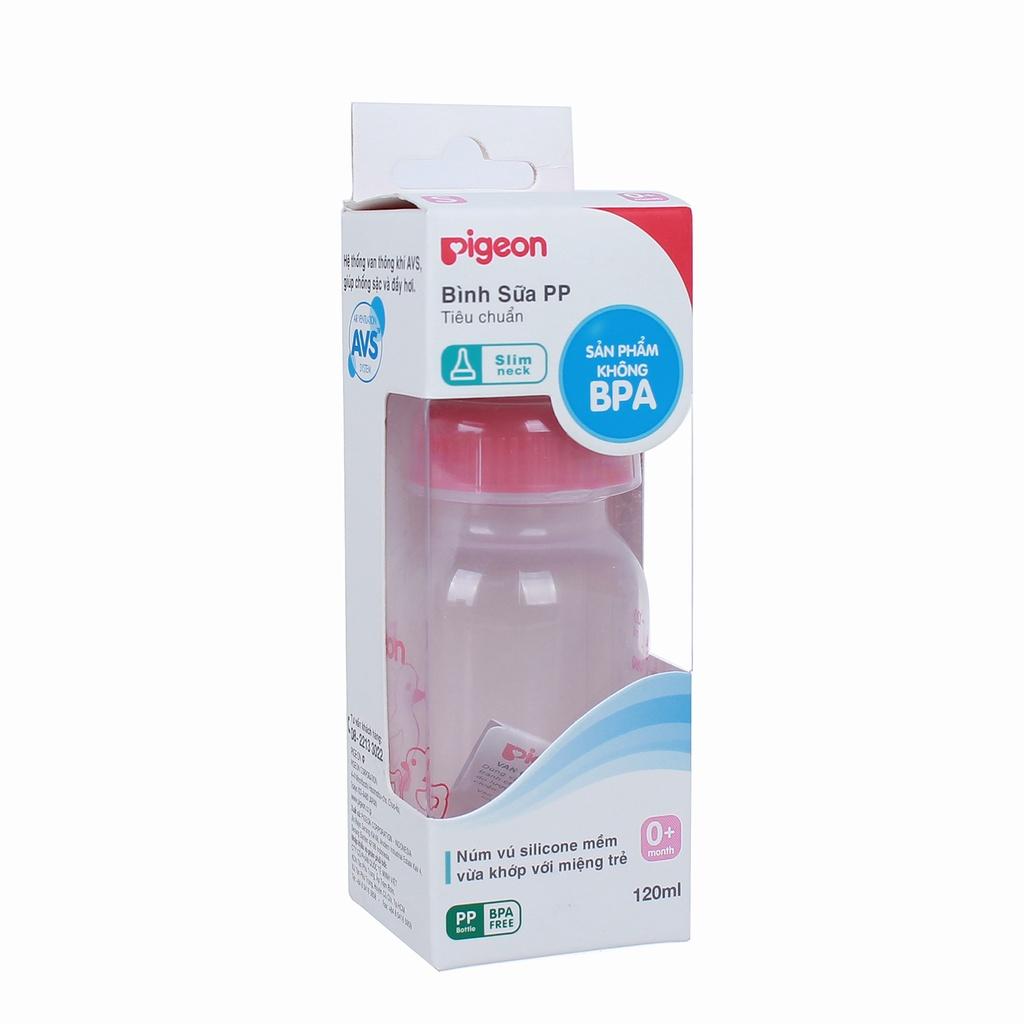 Bình sữa Pigeon 120ml cổ hẹp (&gt; 0 tháng)