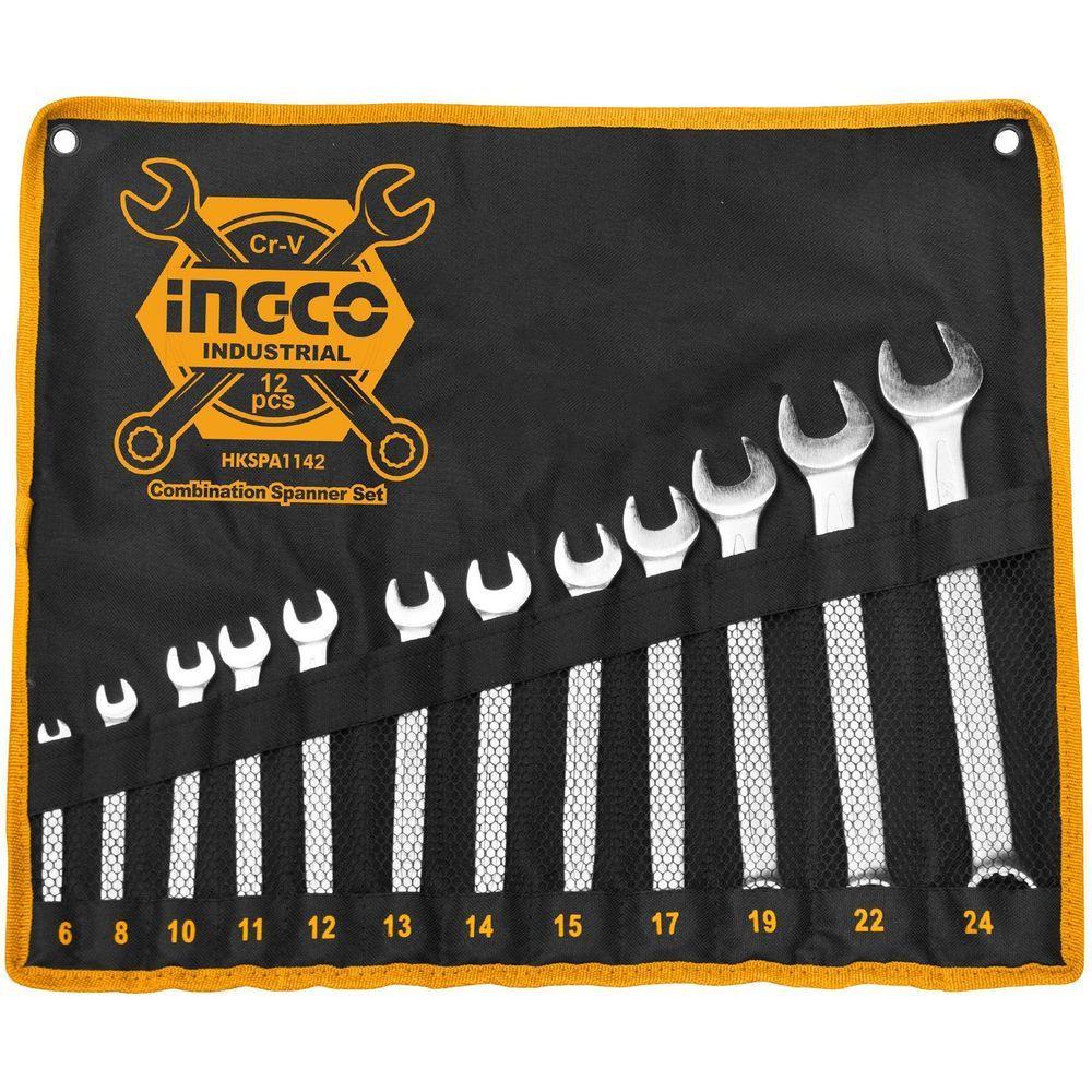 BỘ 12 CỜ LÊ VÒNG MIỆNG 6-24MM/6-32MM INGCO - HÀNG CHÍNH HÃNG