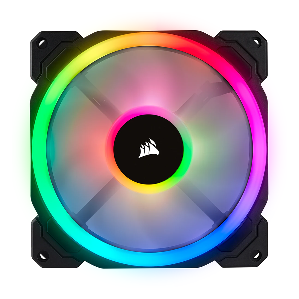 Bộ 2 quạt máy tính 140mm Corsair  LL140 RGB kèm Node PRO - Hàng Chính Hãng