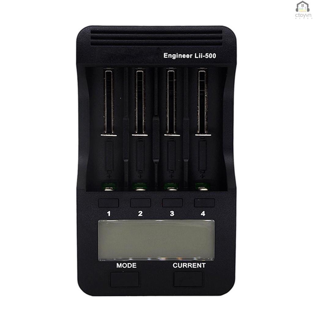 Bộ sạc pin thông minh Lii-500 với 4 pin cho pin Ni-MH Ni-Cd Li-ion