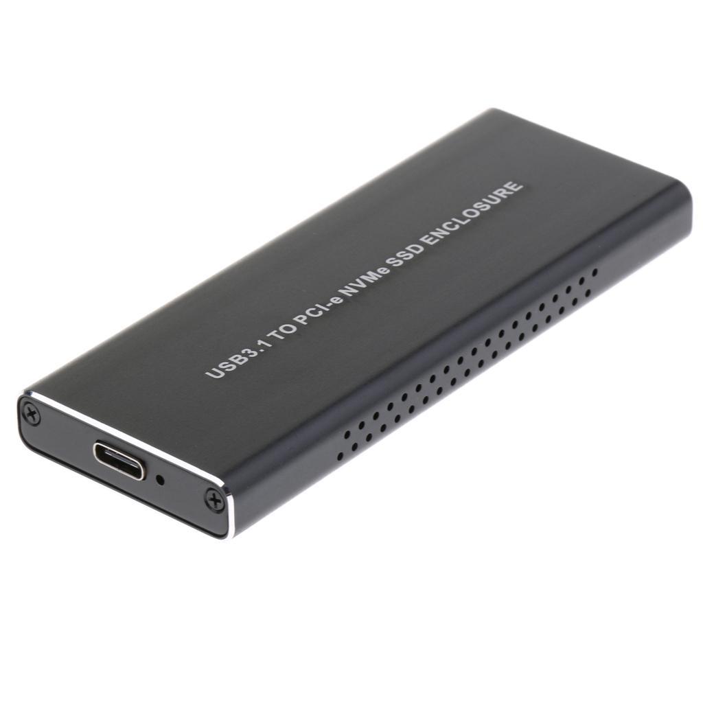 M.2 NVME To USB3.1 Type-C 10GBPS Enclosure M.2 PCI-E SSD External Drive Box