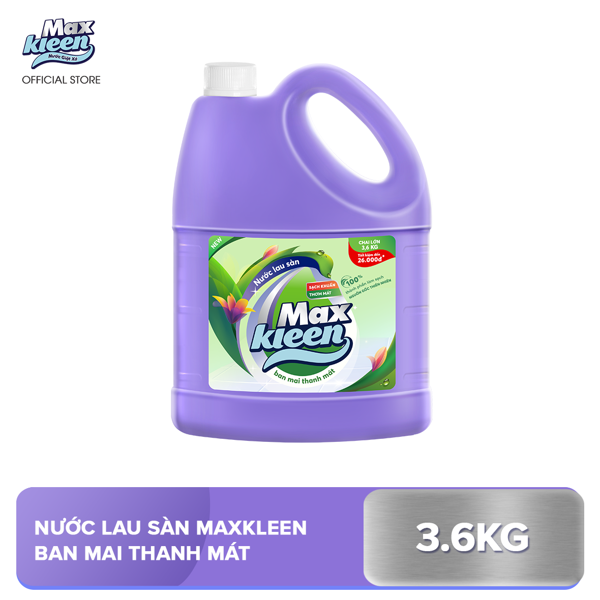 Chai Nước Lau Sàn Ban Mai Thanh Mát 3.6kg