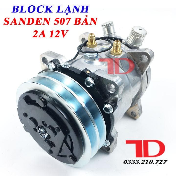 Block Máy Lạnh Ô Tô 507 bản 2A loại 24V,12V dây đồng