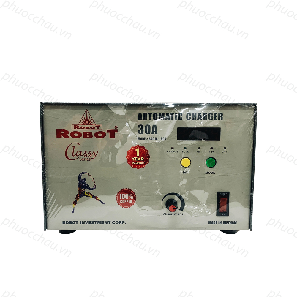 MÁY SẠC ẮC QUY ROBOT TỰ ĐỘNG 30A
