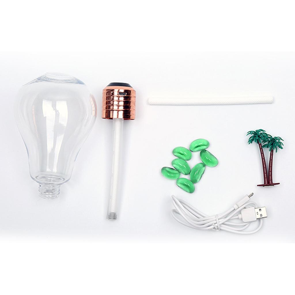 LED Lamp Bulb Ultrasonic Humidifier Mist Aroma Essential Oil Diffuser Car