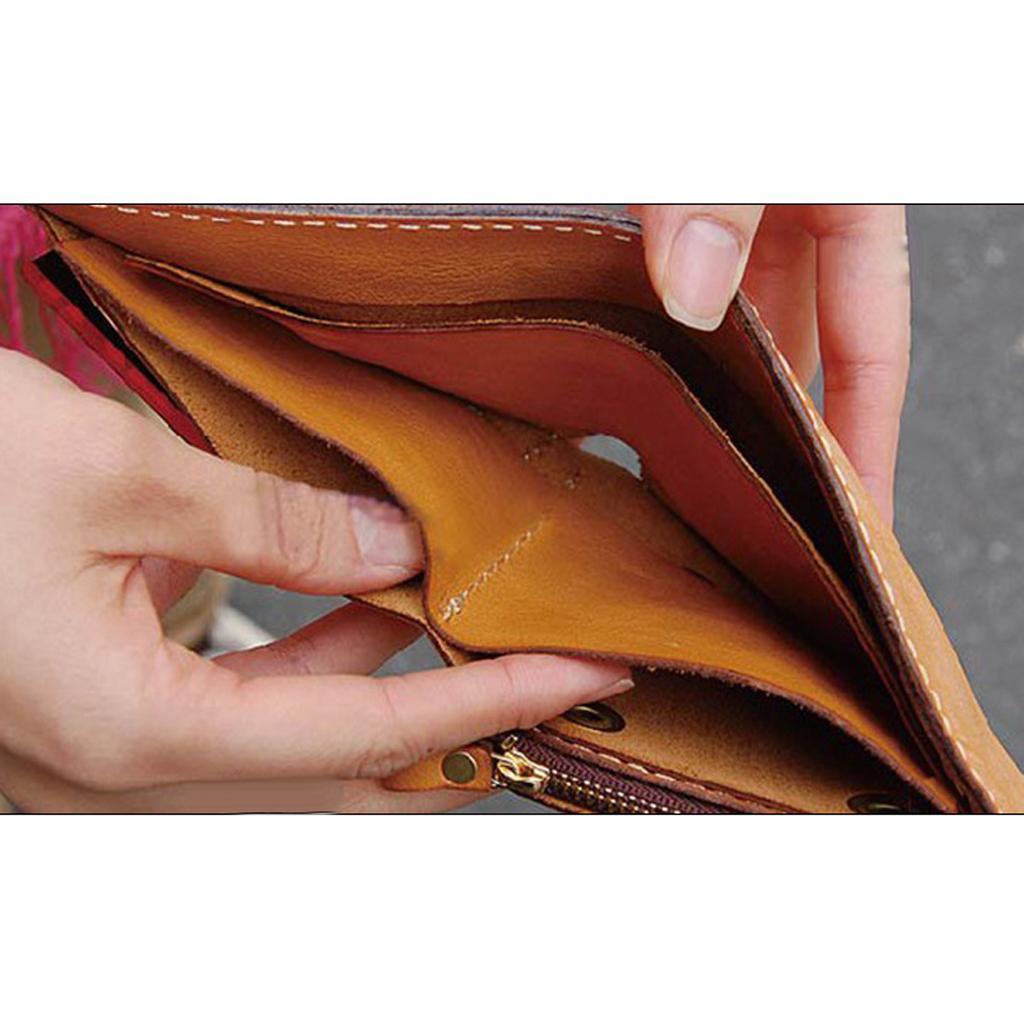 8 Pieces/Set DIY Leather Craft Clear Acrylic Wallet Pattern Stencil Template