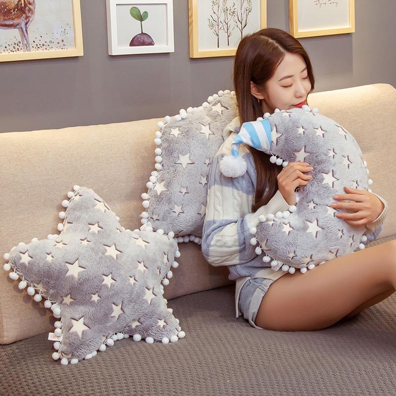 Sky Series Sang Trọng Đồ Chơi Nhồi Bông Hoạt Hình Đám Mây Trăng Sao Sang Trọng Gối Dễ Thương Ghế Sofa Đệm Trẻ Em Quà Tặng Sinh Nhật