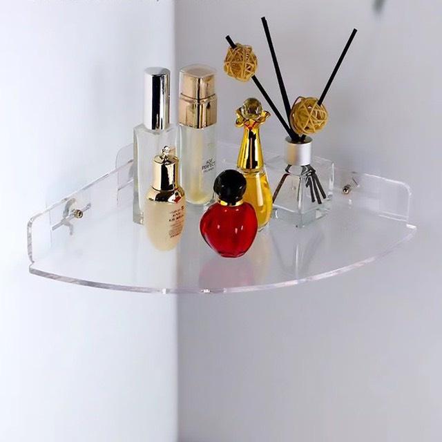 Dày 3mm, 10 màu sắc,20x20x3cm, 30x30x5cm, 25x25x5cm 40x40x5cm, Kệ Mica treo tường phòng ngủ, nhà tắm, Giá treo tường
