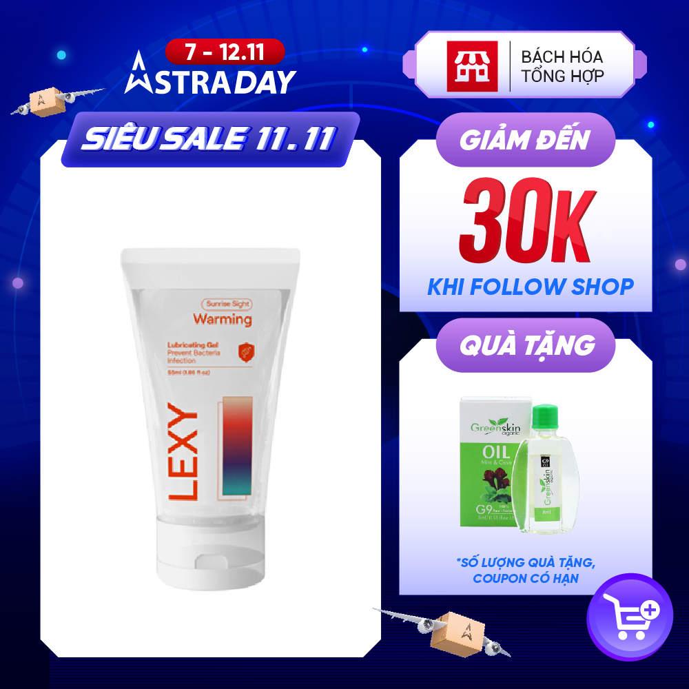 Gel bôi trơn ấm nóng - Lexy Warming - Chai 55ml