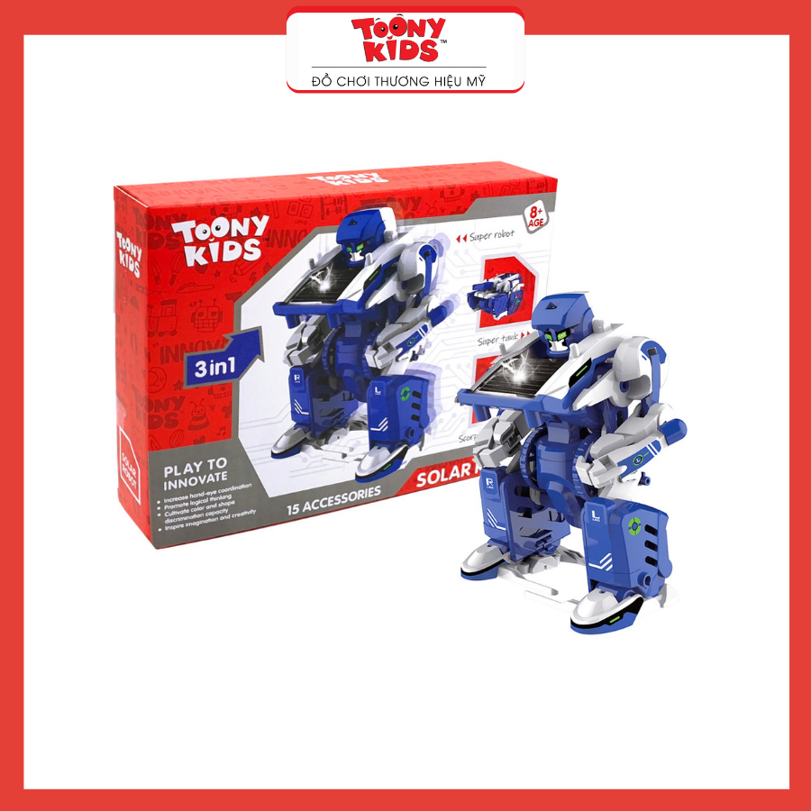 Đồ Chơi Robot Biến Hình TOONYKIDS - Đồ Chơi Cho Bé Trai - SOLAR ROBOT TN023 [Tặng Kèm Sticker