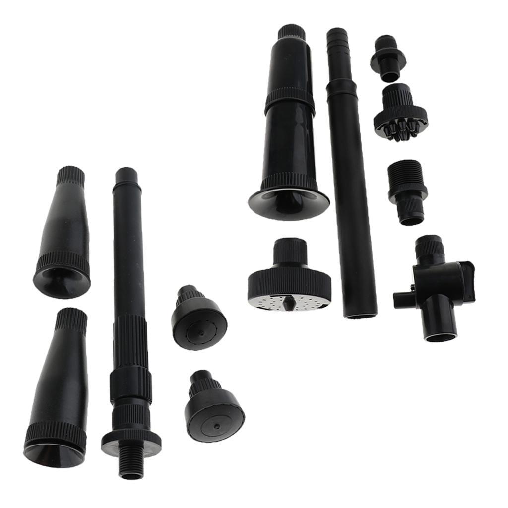 Aquarium Tank Fountain Pond Submersible Water Pump Nozzle Head Kit S