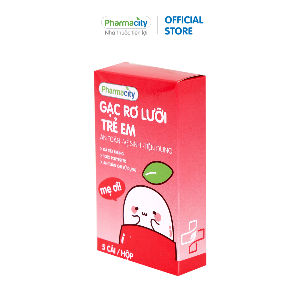 Gạc rơ lưỡi trẻ em Pharmacity (Hộp 5 cái)