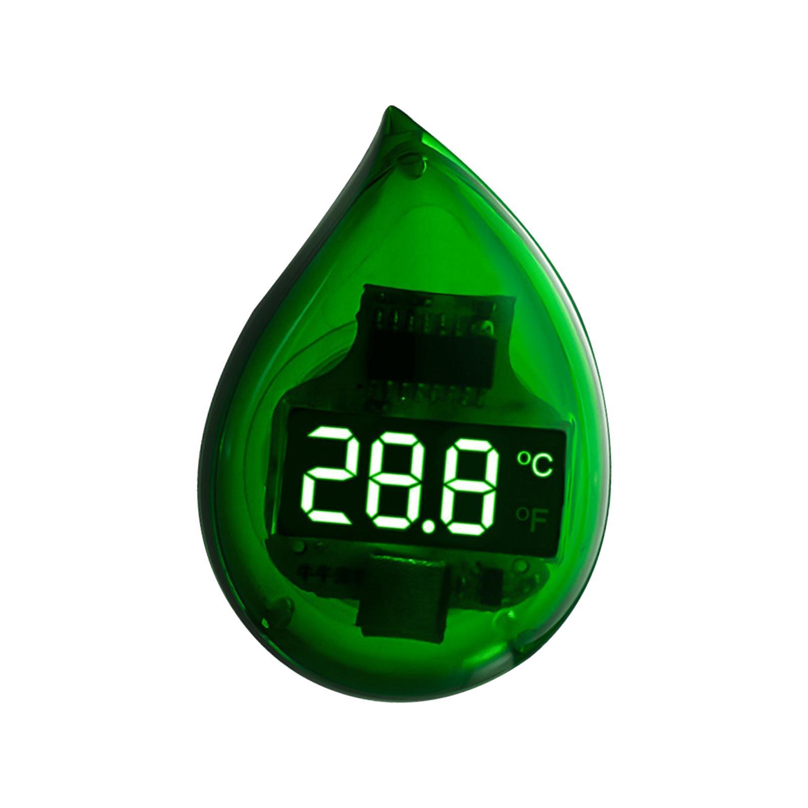 Aquarium Thermometer Stick on LED Display Fish Tank Thermometer Easy to Read