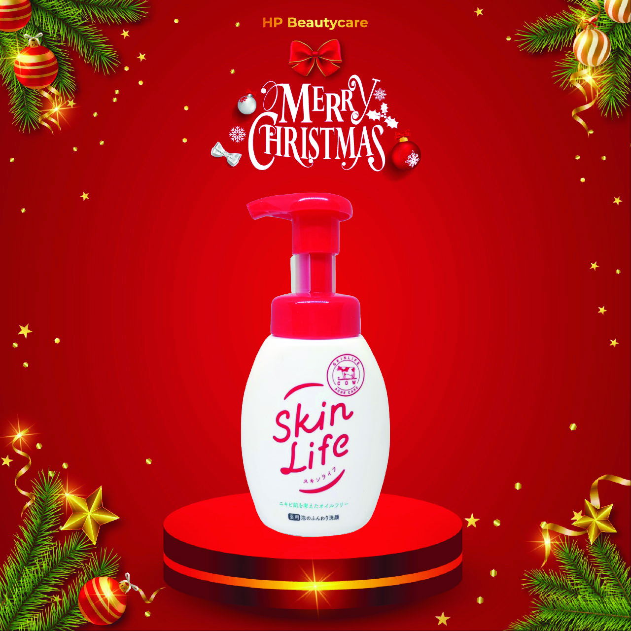 Sữa Rửa Mặt Tạo Bọt Skinlife Cow Facial Wash Pump Ngăn Ngừa Mụn Chai 160mL
