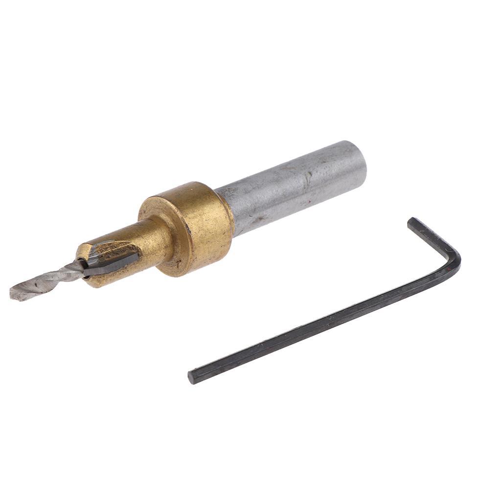 8mm  High- Countersink Drill Bit with  Key  DIY, 7 Sizes