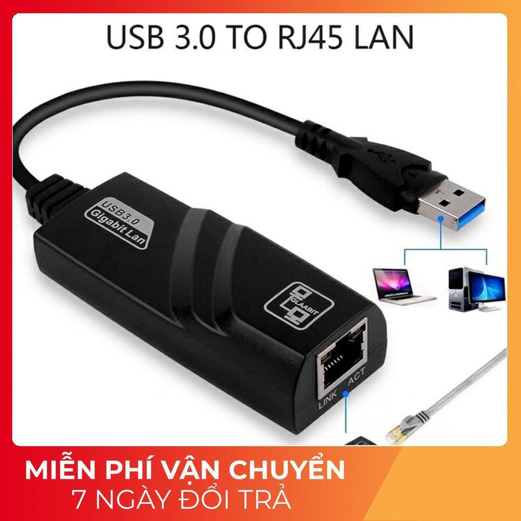 Dây chuyển đổi USB 3.0 sang lan-Đầu cáp chuyển đổi cổng USB 3.0 sang cổng mạng lan RJ45 -PC