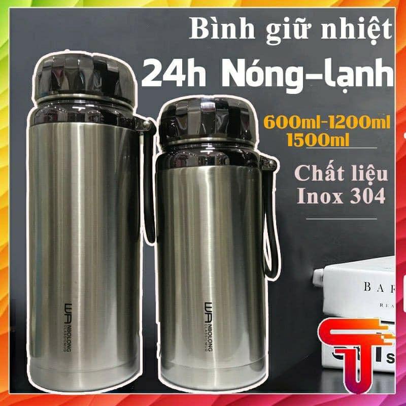 BÌNH GIỮ NHIỆT INOX BAOL KIM CƯƠNG DUNG TÍCH SIÊU LỚN 1,5 LÍT - GIỮ NÓNG LẠNH 24H