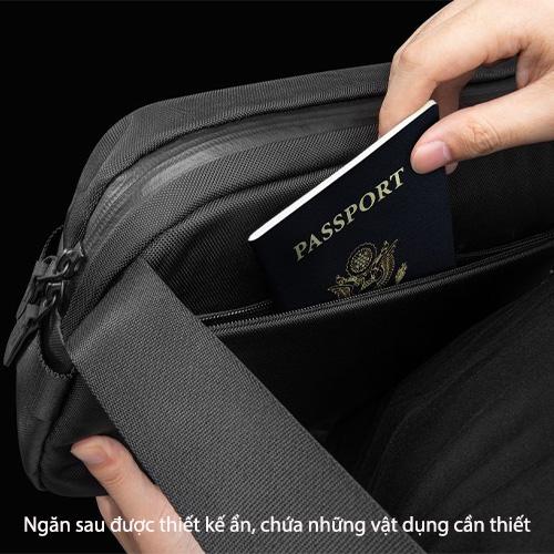 TÚI ĐEO VAI TOMTOC (USA) URBAN CODURA SLING BAG TRAVEL & WORK 13.3-14.2″ chống nước với độ bền cao - HÀNG CHÍNH HÃNG