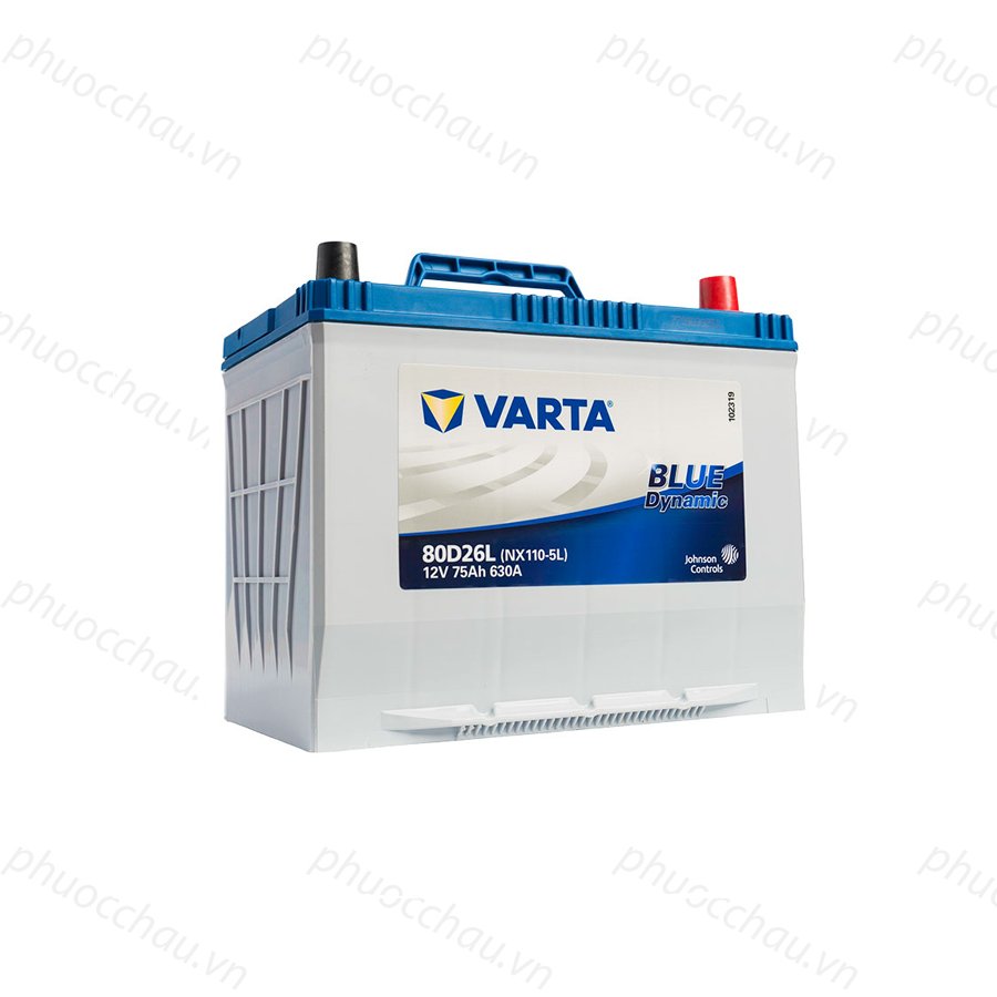 Bình Ắc Quy 12V-75AH,  Ắc Quy VARTA 80D26L/R