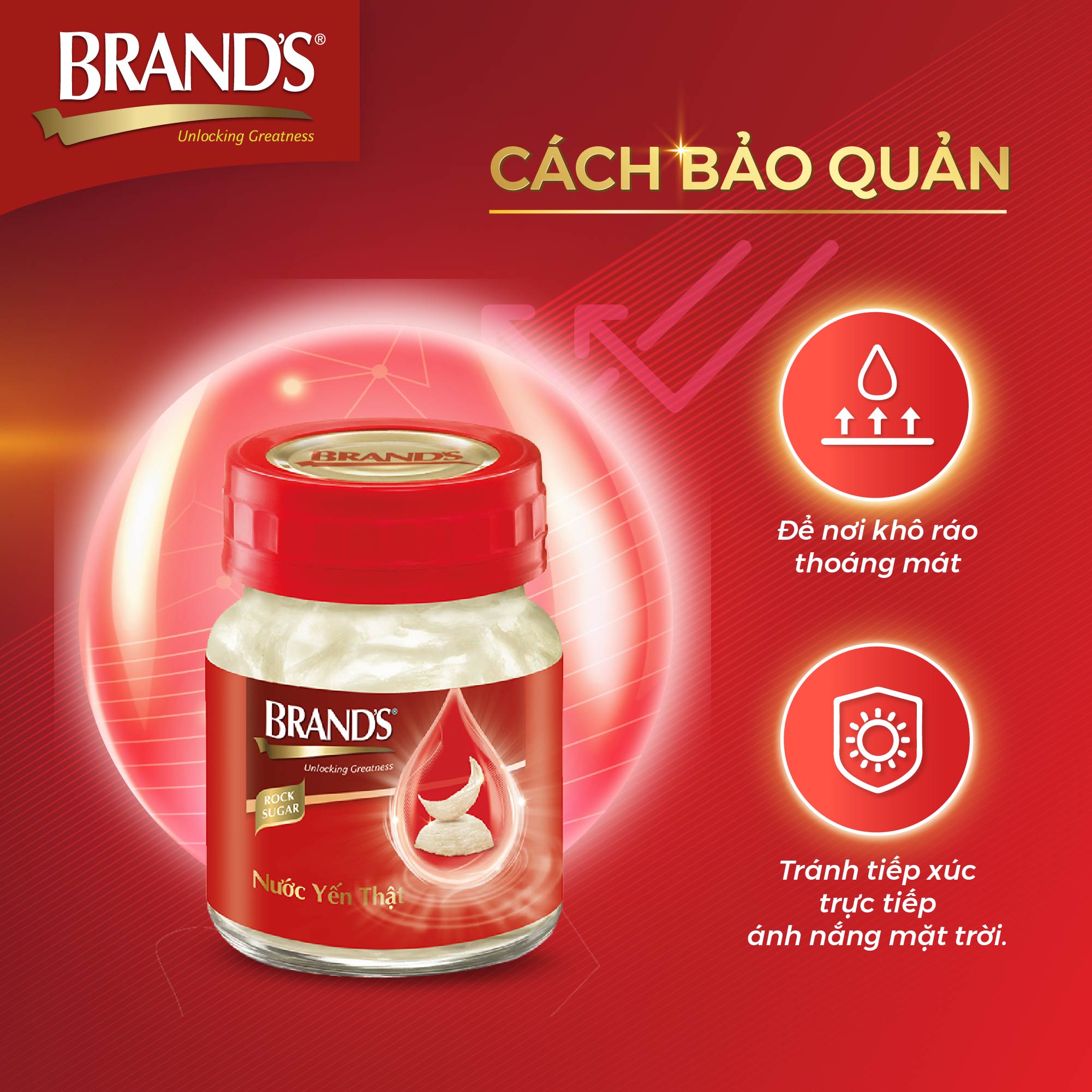 Combo 5 Nước yến thật BRAND'S Đường Phèn (70 ml x 30 lọ)