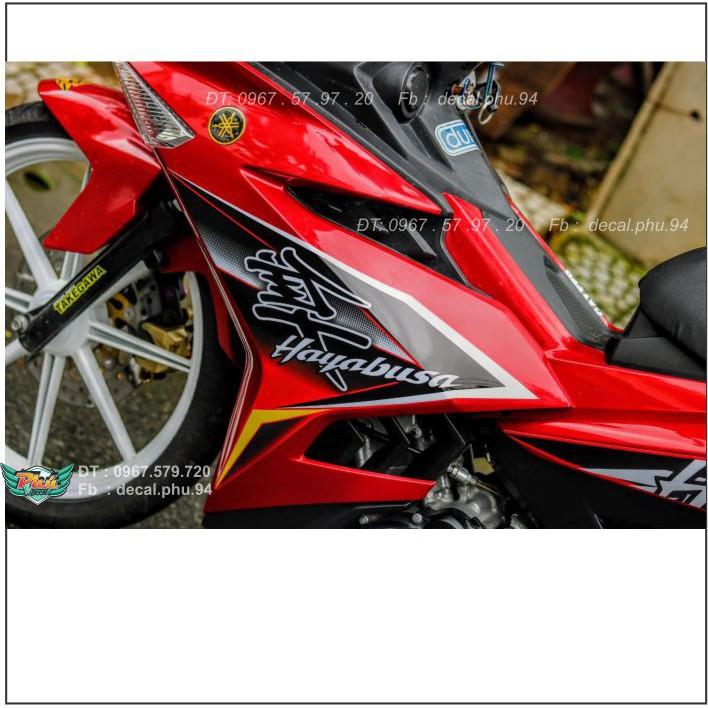 Tem Rời Exciter 150 Đỏ đen Hayabusa