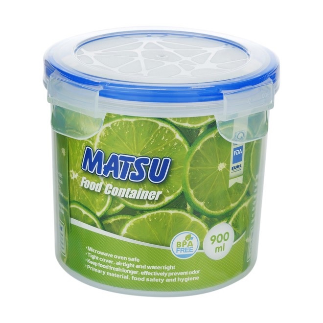 Hộp đựng thực phẩm tròn nhựa Duy Tân Matsu 900ml - 03420 - Hàng chính hãng