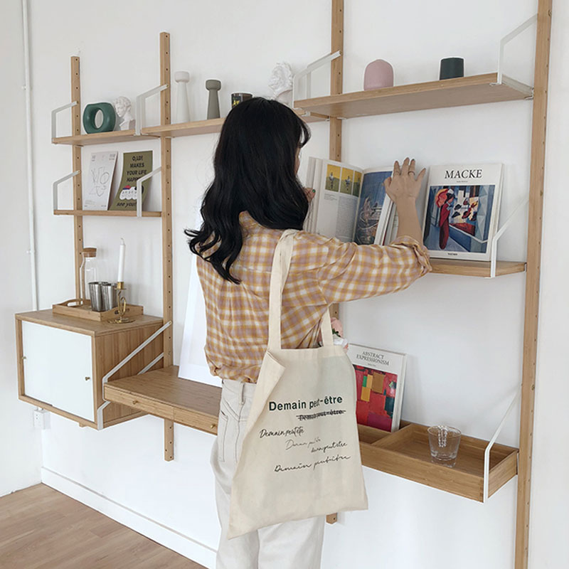 Túi Tote Vải Canvas Hoạ Tiết In Chữ, Túi Vải Canvas Độc Đáo - OTV017 - Ope Store