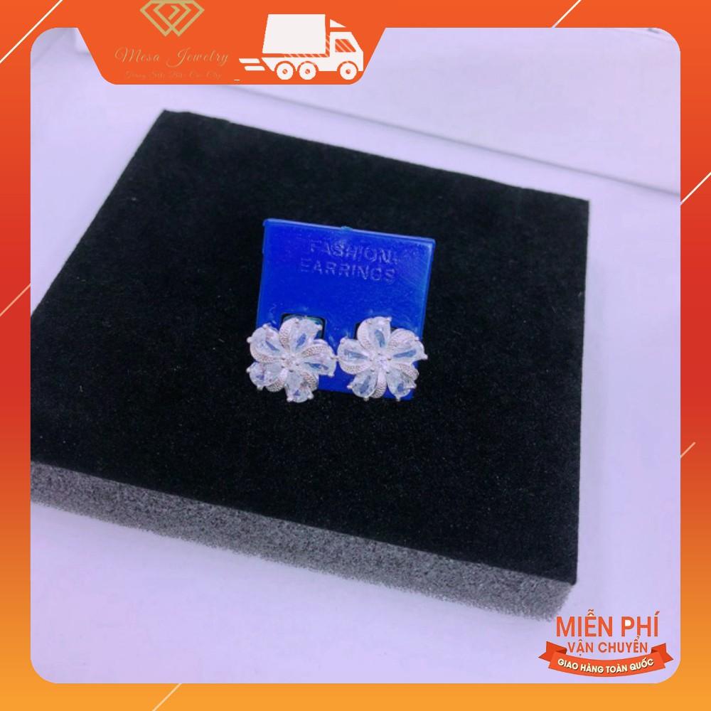 BÔNG TAI NỮ BẠC TA - BÔNG TAI HOA DÁNG MỚI